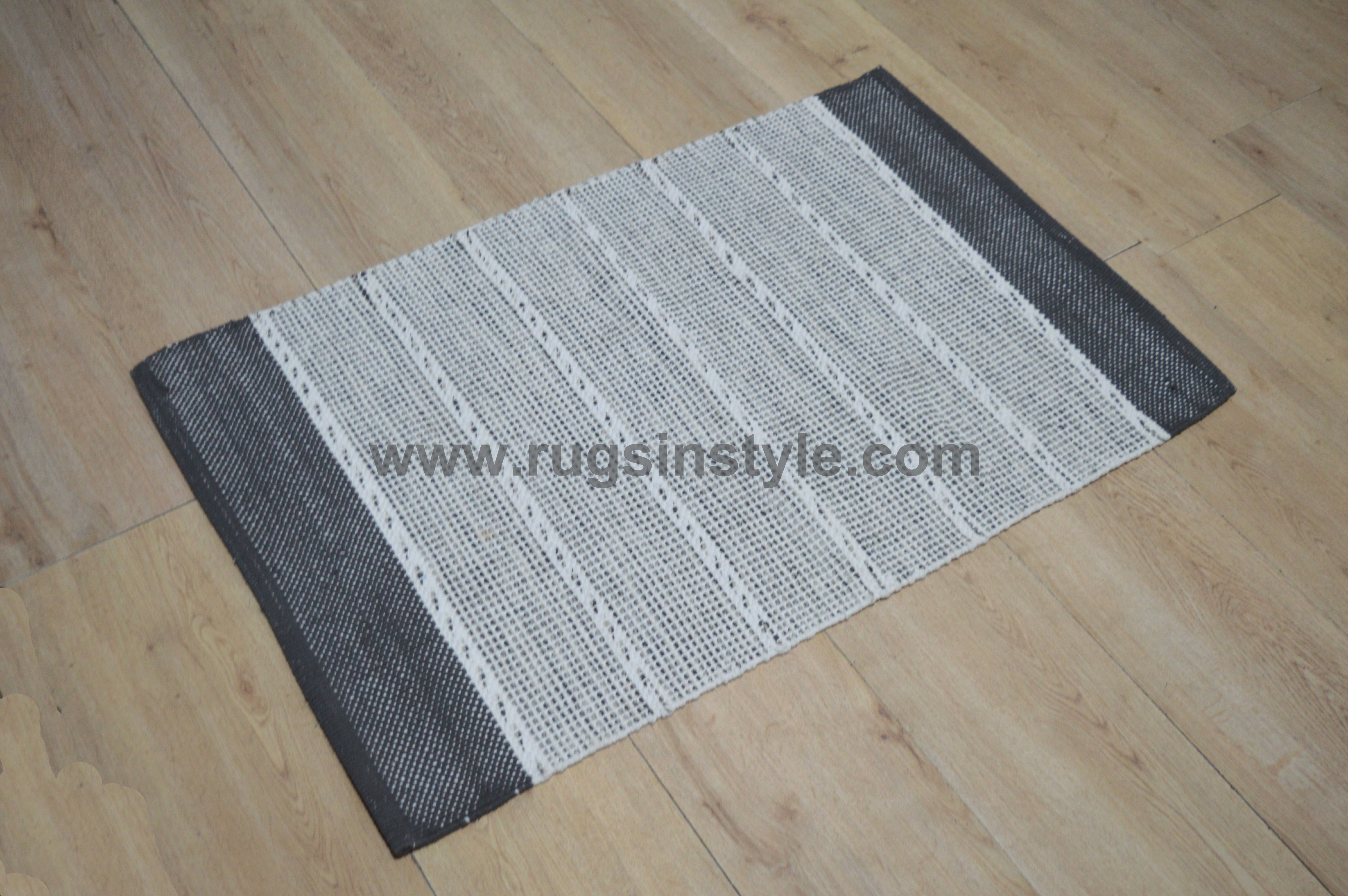 Collection Hand Woven Cotton Rugs Ris, Woven Cotton Rugs